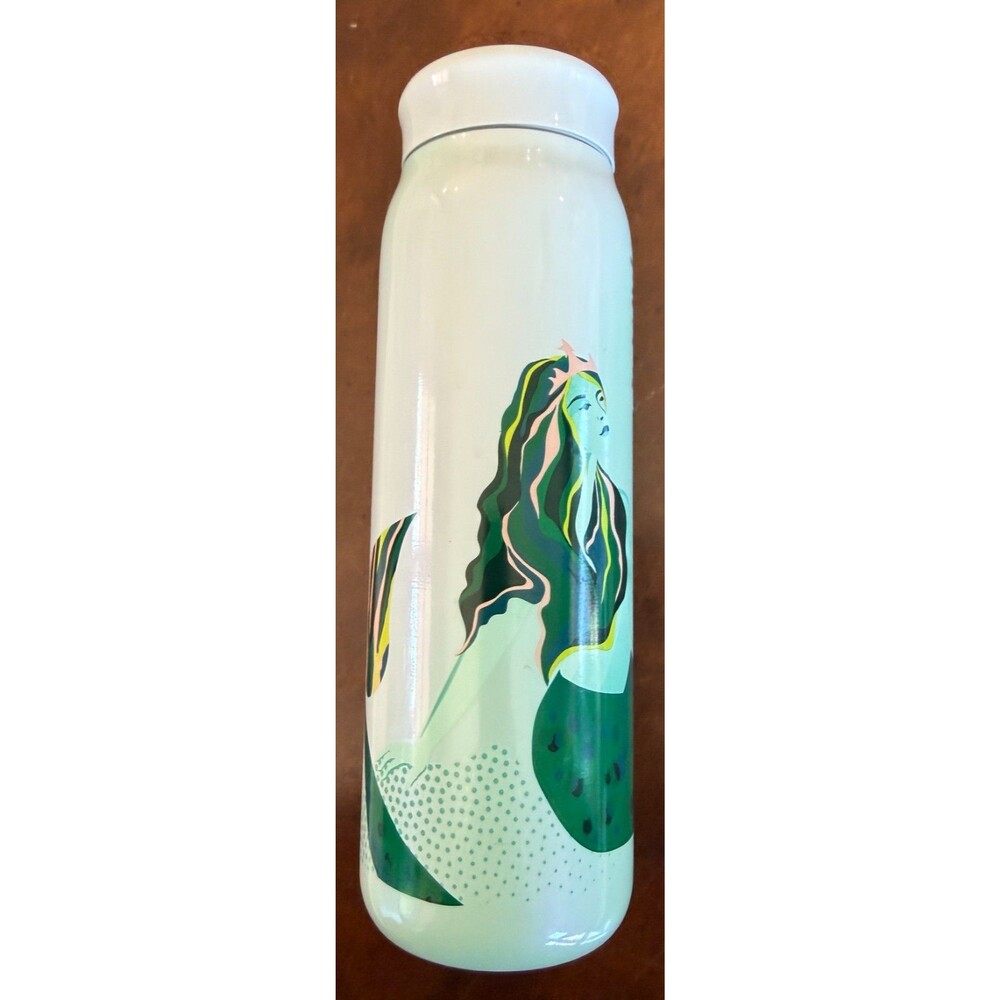 STARBUCKS Tumbler Aqua Siren Mermaid Vacuum Insulated Stainless Steel 20oz NEW